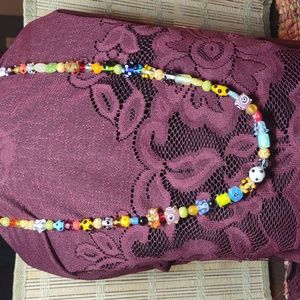 Art Glass Bead Necklace